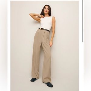 Reformation Mason pant in khaki